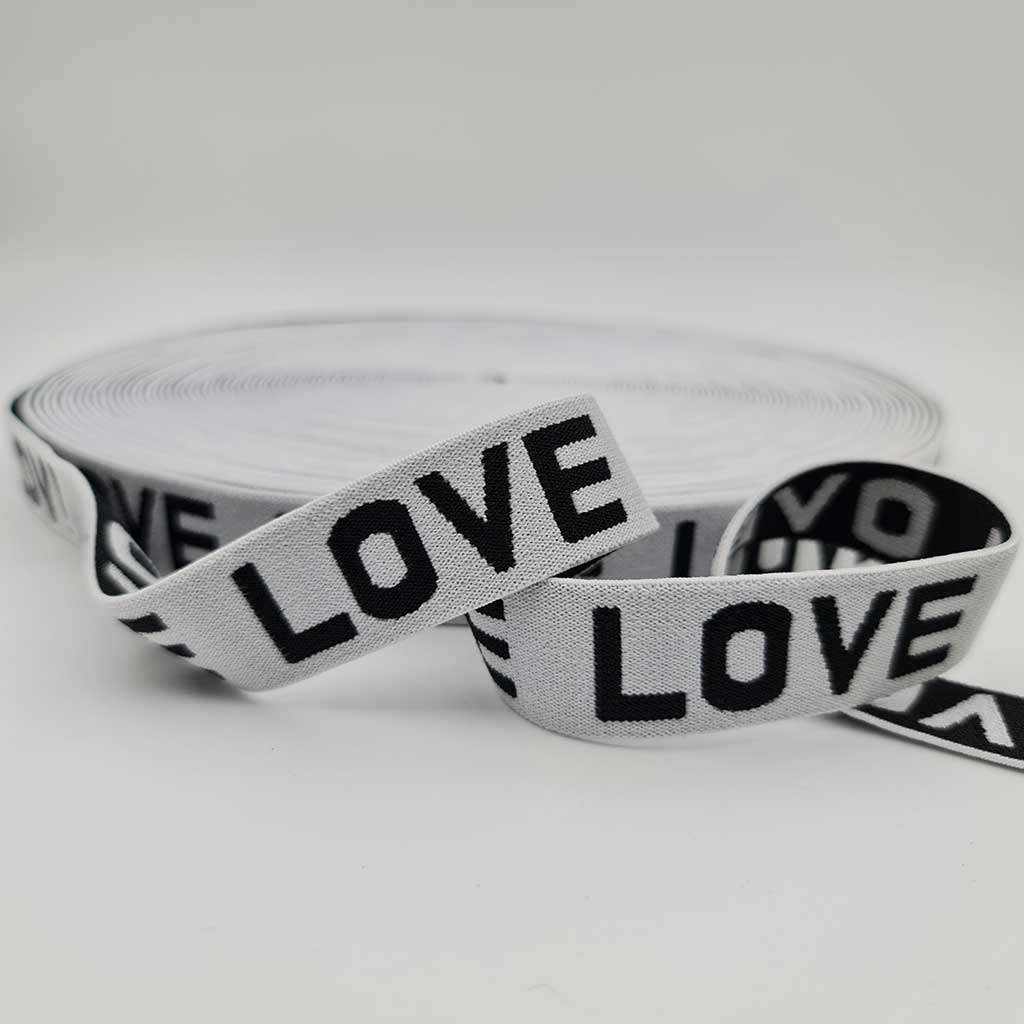 medesign kulp Love Pattern Jacquard Elastic Band