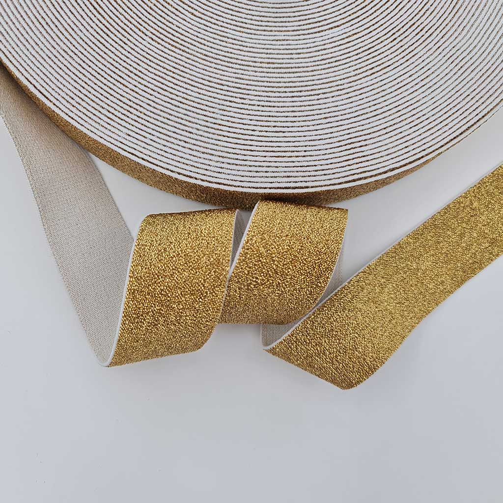 medesign kulp Gold Lurex Elastic Band