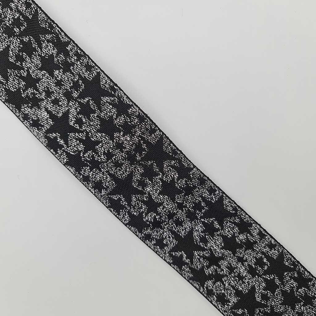 medesign kulp Star Pattern Silver Lurex Jacquard Woven